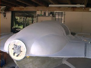A sheetrock cowling - ready to glass