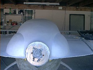 A sheetrock cowling - ready to glass