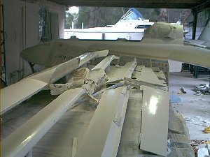Control surfaces - ready for color sanding and polish