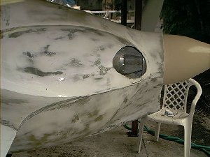 The revised boat tail and curved trailing edge