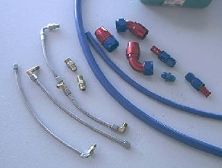 a bunch of pipes and fittings