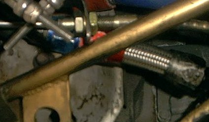 This is the new fitting which lets the hose run straight