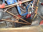 right side. 3rd gen Oil cooler. Thermocouple terminal block. Intake duct and filter were under construction and are missing in this picture.